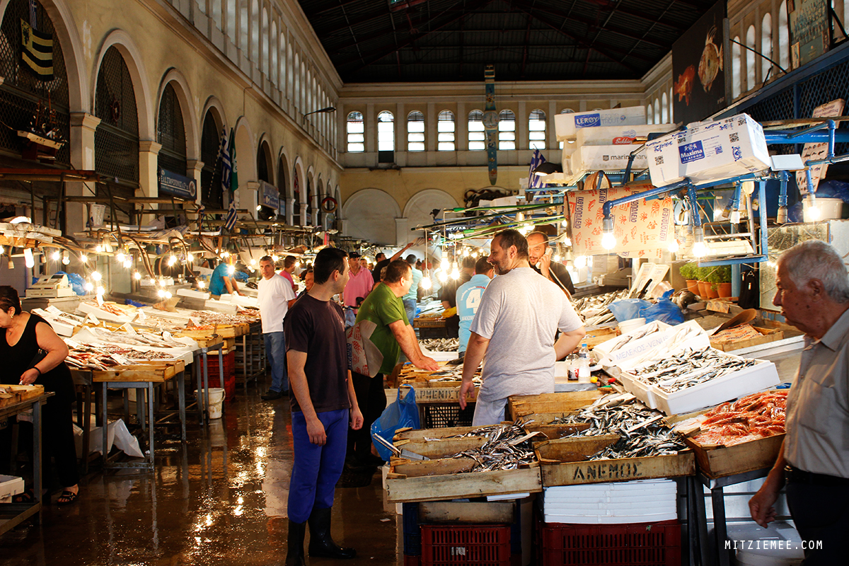 Athens Central Market Fish, meat and vegetables Athens Blog