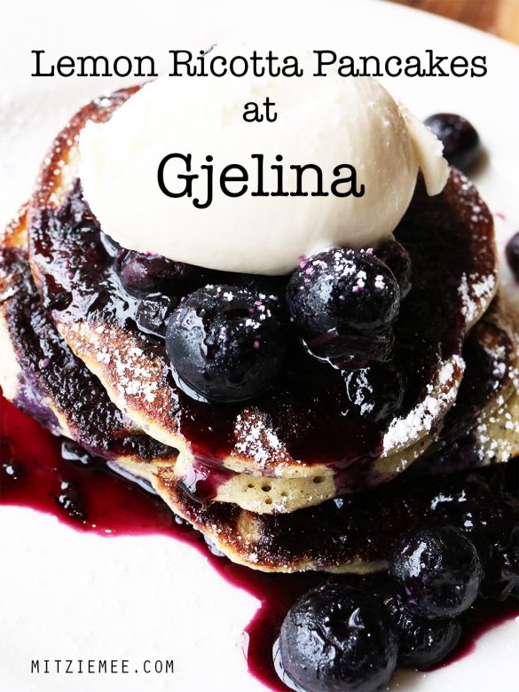Breakfast at Gjelina Lemon Ricotta Pancakes Los Angeles Blog Los