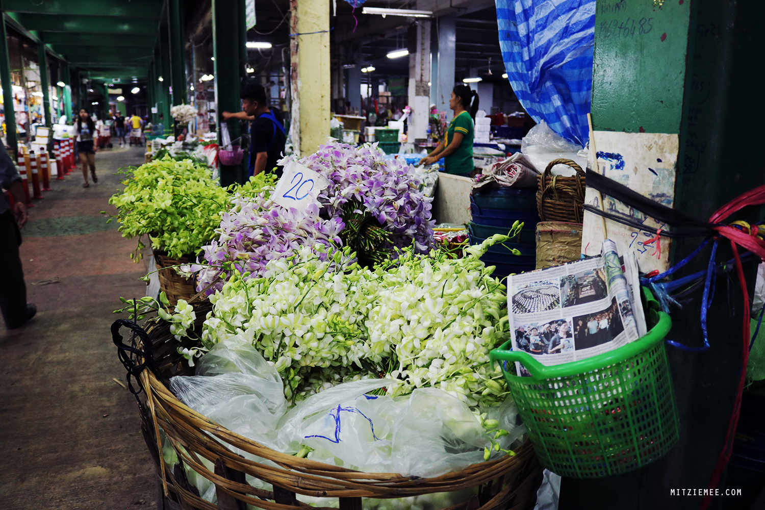 bangkok flower market pak
