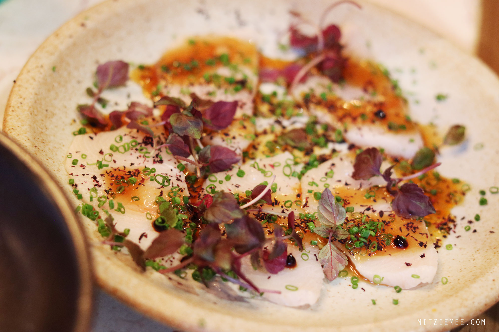 Hamachi Crudo at Madame Ching in Hong Kong